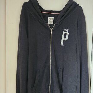 Victoria's Secret Pink, Black Sweater Hoodie